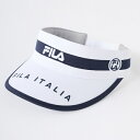 フィラゴルフ|FILA GOLF レディース トリコロール サンバイザー(フリーサイズ:頭回り56.0cm/ホワイト) 793923