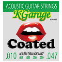 K・Garage|ケーガレージ コーテッドアコースティックギター弦 エクストラライト Coated Acoustic 010-047
