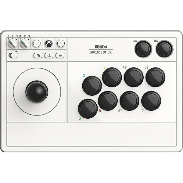 サイバーガジェット｜CYBER Gadget 8BitDo Arcade Stick White CY-8BDASX-WH【Xbox Series X S/Xbox One/PC】