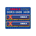 UMAXb[}bNX ݃ UM-DDR3-1600 UM-DDR3D-1600-16GBHS [DIMM DDR3 /8GB /2]