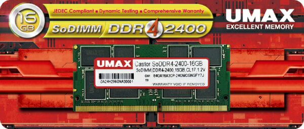 UMAXå桼ޥå ߥ UM-SODDR4-2400 UM-SODDR4S-2400-16G [SO-DIMM DDR4 /16GB /1]