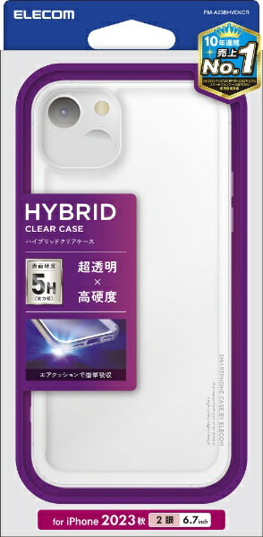 ELECOM�å��쥳�� iPhone 15 Plus��6.7������� �ϥ��֥�åɥ�����/�����������/���ꥢ PM-A23BHVCKCR