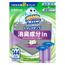 Johnson|ジョンソン ScrubbingBubbles(スクラビングバブル)トイレスタンプ 消臭成分in つけかえ用 38g×2本パック クリアジャスミン