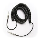PlanetWaves|プラネットウェイブス ケーブル (30ft/9.1m) Custom Series Coiled Instrument Cable ブラック PW-CDG-30BK