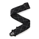 PLANETWAVES ギターストラップ AUTO LOCK NYLON GUITAR STRAPS Black Diamond Padded 50BAL02