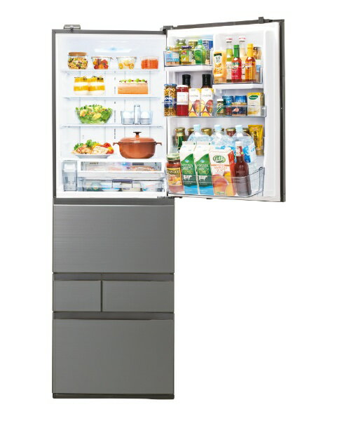 東芝｜TOSHIBA 5ドア冷蔵庫 VEGETA（ベジータ）GZシリーズ アッシュグレージュ GR-W470GZ(ZH) [幅60cm /465L /5ドア /右開きタイプ /2023年]《基本設置料金セット》