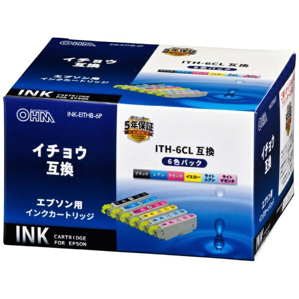 옴 전기|OHM ELECTRIC 호환 프린터 잉크 [엡손 ITH-6CL] 은행나무 호환 6색 팩 INK-EITHB-6P