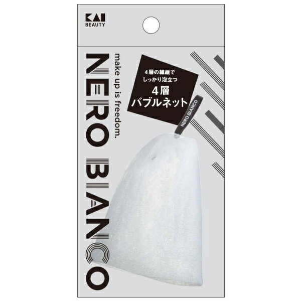 泡を絞りやすく、扱いやすいサイズ感。■4層に重ねたネットで、水や空気を十分に含ませた弾力のある泡がつくれます。■肌あたりの良い泡が、汚れをしっかり包み込みやさしく洗顔できます。■リボンがついているのでフック掛けができ、より早く乾燥させることができるので衛生的。■サイズ（約）： 260×160×30mm■重量（約）： 15g■材質： ネット/ポリエチレン　リボン/ポリエステル