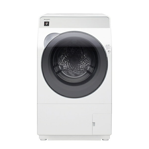 買替えで3000ptプレゼント (5/18迄)【無料延長保証】 シャープ｜SHARP ドラム式洗濯機 クリスタルホワイト ES-K10B-W…