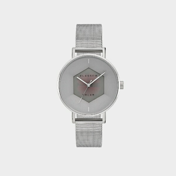 Other - クラス14｜KLASSE14 Volare Solar Silver Mesh Strap 34mm シルバー WVS23SR001M