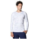 アンダーアーマー｜UNDER ARMOUR メンズ UAコールドギア フィッティド カモ ロングスリーブ クルー シャツ UA COLDGEAR Fitted Long Sleeve Crew NV(MDサイズ/White×White) 1381267【返品交換不可】