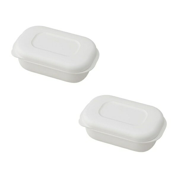 マーナ｜MARNA 極 冷凍ごはん容器 小 2個入り ホワイト K811Wのサムネイル
