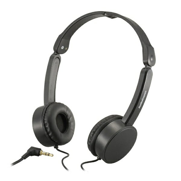 옴 전기|OHM ELECTRIC 스테레오 헤드폰 접이식 AudioComm 블랙 HP-H135N [오버헤드형 /φ3.5mm 미니 플러그]