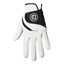 フットジョイ|FootJoy 【メンズ 左手着用(右利き用)】 ゴルフグローブ ナノロックグリップ(24cm/ホワイト/ブラック) FGNG23WT