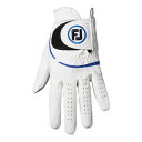 フットジョイ|FootJoy 【メンズ 左手着用(右利き用)】 ゴルフグローブ ウェザーソフ(24cm/ホワイト/ブルー) FGWF23WB(4)