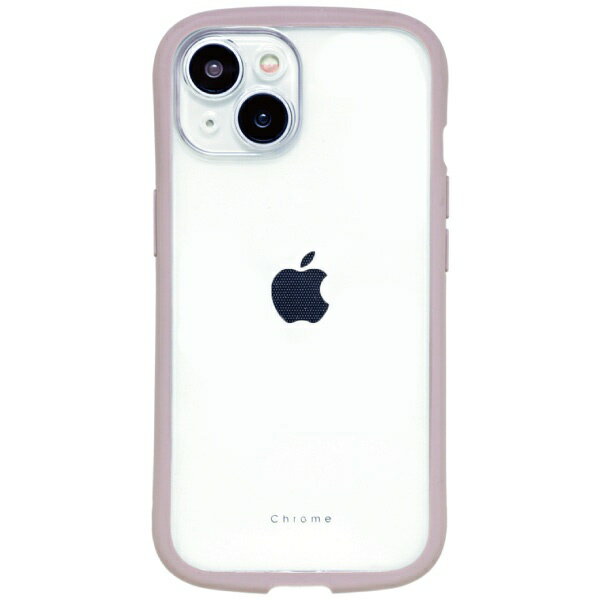 ナチュラルデザイン｜NATURAL design iPhone 15（6.1インチ） Chrome-CLEAR ケース Chrome-CLEAR ブラック iP23-61-CHC02