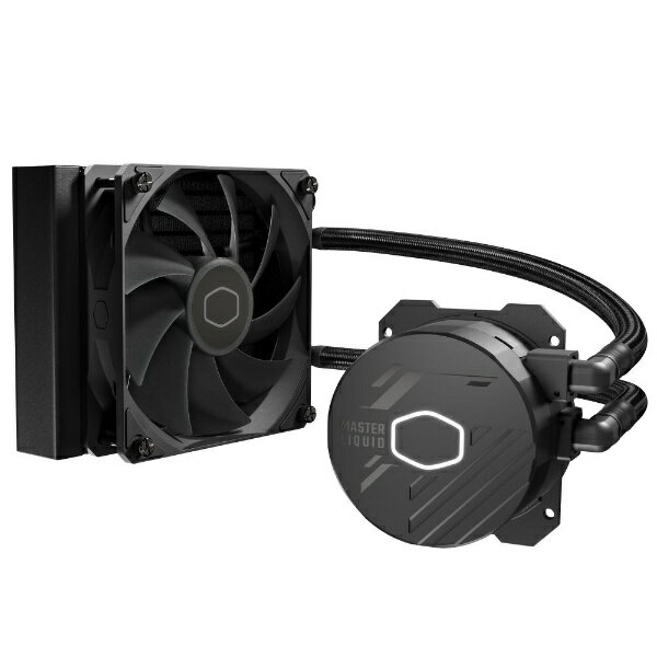 クーラーマスター｜COOLER MASTER 水冷CPUクーラー 120mmファン LGA1700/1200/1156/1155/1151/1150 AM5/AM4/AM3 /AM3/AM2 /AM2/FM2 /FM2/FM1 MASTERLIQUID 120L Core ブラック MLW-D12M-A17PK-R1