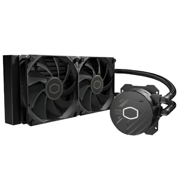 クーラーマスター｜COOLER MASTER 水冷CPUクーラー 120mmファンx2 LGA1700/1200/1156/1155/1151/1150 AM5/AM4/AM3 /AM3/AM2 /AM2/FM2 /FM2/FM1 MASTERLIQUID 240L Core ブラック MLW-D24M-A17PK-R1