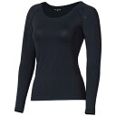 おたふく手袋|OTAFUKU GLOVE オーバーザファンクション ロングスリーブ クルーネックシャツ レディース ブラック M JW-538