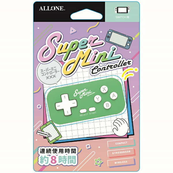 【手のひらサイズで小さなコントローラー】本製品は手のひらサイズの小さなコントローラーです。加えてワイヤレスのためコードを気にすることなくゲームのプレイに集中することができ、いつでも快適にゲームを楽しむことができます。 また、TELEC認証済ですので、安心してお使いいただけます。【レトロなボタン数】本製品にはZL/ZRボタンはございません。懐かしいゲーム体験をしたい方によりおススメのコントローラーとなっております。【左手デバイスとして使用可能！】本製品はパソコン、タブレット、スマートフォンにも接続が可能。コントローラーとして使用できるほかショートカットキーとして便利に活用できる左手デバイスとしてもお使いになれます。※iOS16.5.1、Android13で確認済み【高速充電&長時間プレイ可能】本製品は、約2時間で満充電になり、約8時間連続使用が可能です。付属品として、充電通信対応Type-Cケーブルが付いているので、別途ケーブルの購入は不要です。【rb_remp】