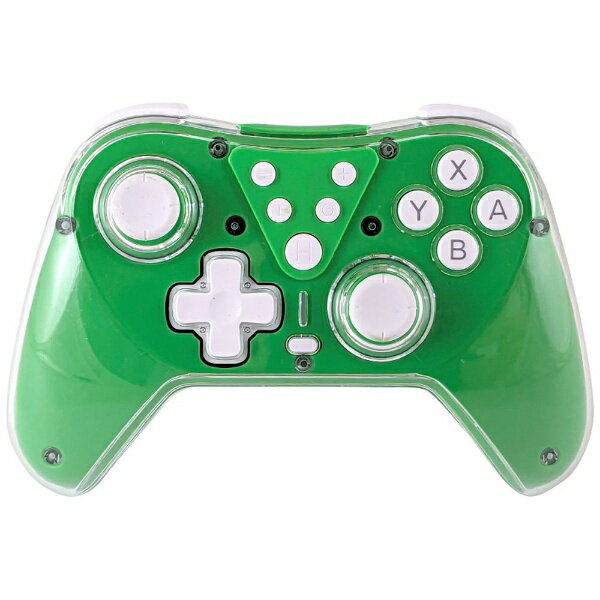 ALLONE｜アローン Switch用ワイヤレスカラフルコントローラー グリーン ALLONE ALG-NSWCCFGR【Switch】