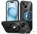 イーエスアール|ESR iPhone 15 Plus(6.7インチ)スタンド付ハイブリッドケース ESR Clear Black ClassicHybridCa...