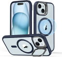 イーエスアール|ESR iPhone 15 Plus(6.7インチ)スタンド付ハイブリッドケース ESR Clear Dark Blue ClassicHybr...