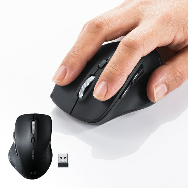 サンワサプライ｜SANWA SUPPLY マウス (Chrome/Mac/Windows11対応) ブラック MA-SWBL196BKN [BlueLED /無線(ワイヤレス) /5ボタン /USB]