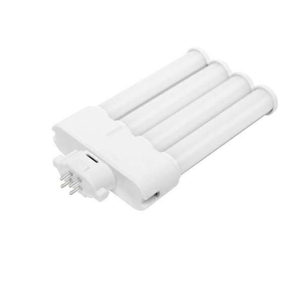 ■口金：Gx10q ■材質：樹脂・乳白 ■重量：103g ■外径：83.5mm ■全長：125mm ■AC100-240V ■消費電力：8W ■配光角度：210° ■光源色：電球色 ■色温度：3000K ■全光束：1120lm ■平均演色評価数：Ra85 ■定格寿命：5万時間 ■FML18型用 ■特徴：CISPR15 ■注：調光・密閉・断熱材器具：使用不可 ■注：要電源工事必要