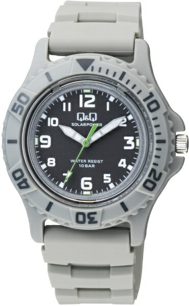 Q&Qシチズン時計｜CITIZEN WATCH Q&Q ソーラー電源 腕時計 グレー E02A-004VK