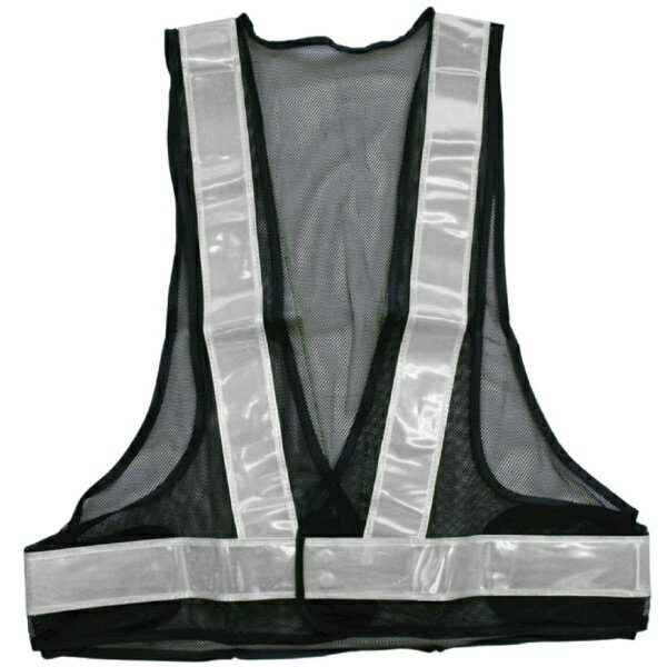 ライト等を高輝度で反射し、視認性を高める安全ベスト。