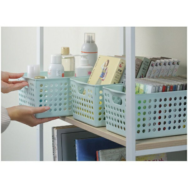 楽天ビック（ビックカメラ×楽天）のイノマタ化学｜inomata イノマタ #4571 ストックバスケット ワイド ライトブルー｜アングル2