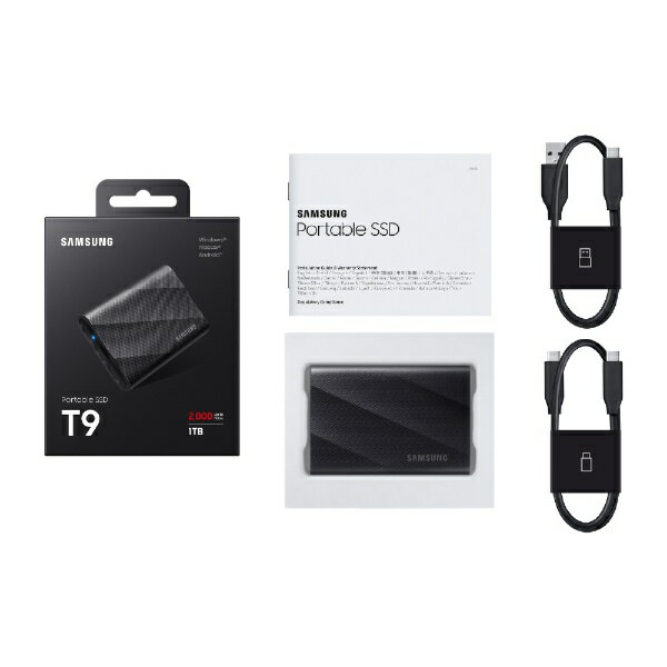 Samsung｜サムスン MU-PG1T0B-IT 外付けSSD USB-C＋USB-A接続 Portable SSD T9(Android/Mac/Win) [1TB /ポータブル型] - Image 2