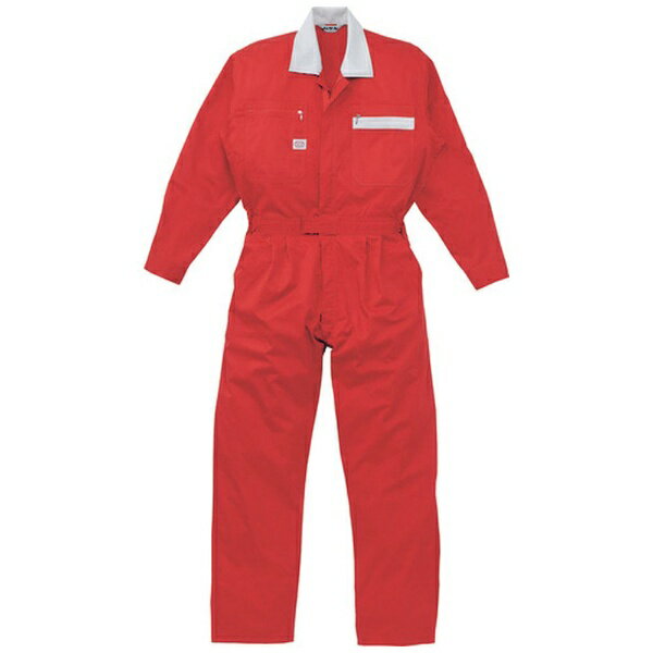 山田辰｜YAMADA TATSU AUTO-BI 長袖つなぎ服5600-005レッド-L 5600005L 【メーカー直送・代金引換不可・時間指定・返品不可】