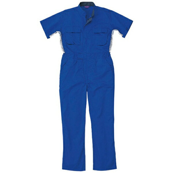 Work Clothes - 山田辰｜YAMADA TATSU AUTO−BI　半袖つなぎ服50001−002マリンブルー−S 50001002S 【メーカー直送・代金引換不可・時間指定・返品不可】