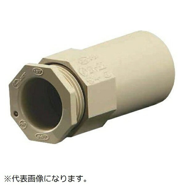 ●入数（個）： 1●色： アイボリー●呼び： 42●ねじの呼び： G1 1/4●おすねじ外径： 48●L： 84●B： 57●φd： 48.7●規格： JIS C 8432●材質： 硬質塩化ビニル●仕様： 高耐候性・耐衝撃性●電線管とボック...