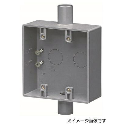 ●入数（個）:1●色:ミルキーホワイト●2ヶ用●種類:2方出●適合管:VE14・16●高耐候性●耐衝撃性HI●スリーブ（2個）付●1サイズ下のVE菅も使用できるスリーブ付。（サイズ14は除く）●ボックスの取付絶縁台にはポリ台POW-0813が最適です。