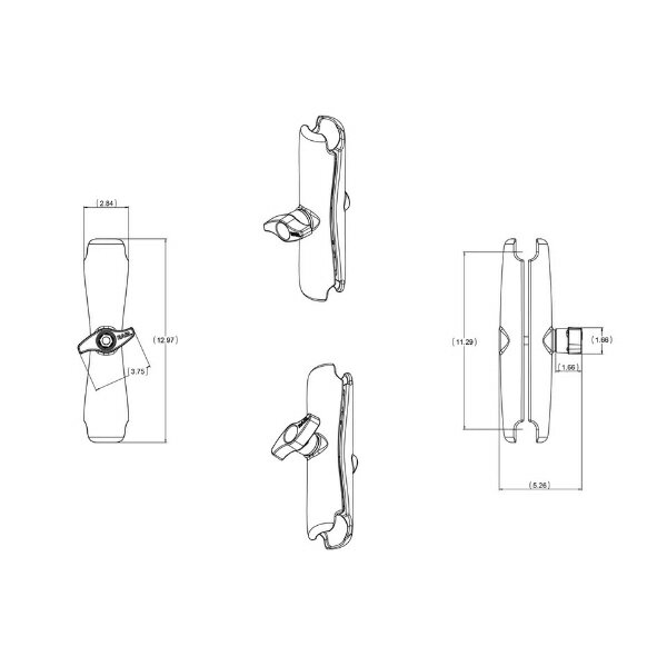 RAMMOUNTS�å��ޥ���� ���֥륽���åȥ�����L2.25������ܡ����� RAMMOUNTS RAM-D-201U-E