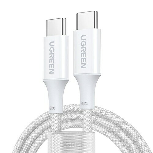 UGREENb[O[ UGREEN USB-C to USB-C ϋviCґgP[u 2m 100W 15269 zCg UGR-OT-100006