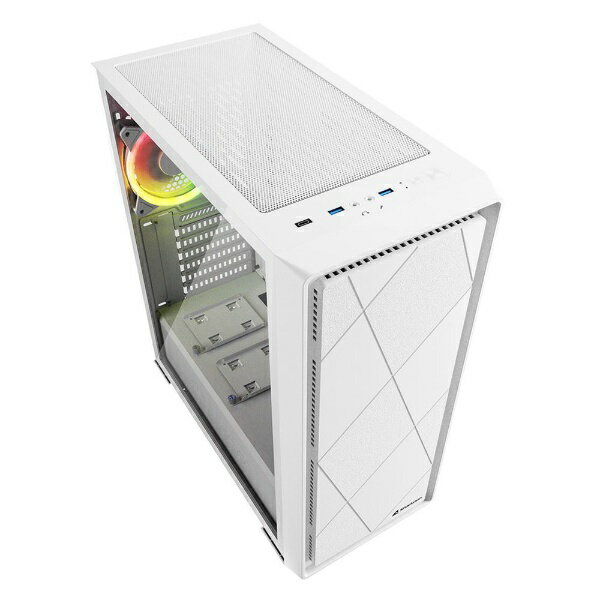 �ڥ���ȥ꡼�Ǻ���2���ݥ�����������1/20�ޤǡ� SHARKOON�å��㡼������ PC������ [ATX /Micro ATX /Mini-ITX] SHA-VS8 RGB WT �ۥ磻��