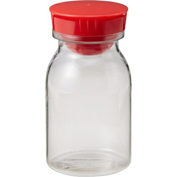エムアイケミカル 散薬瓶（PC製）透明 150cc キャップ：赤