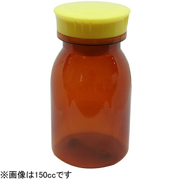 エムアイケミカル 散薬瓶（PC製）茶 500cc キャップ：黄