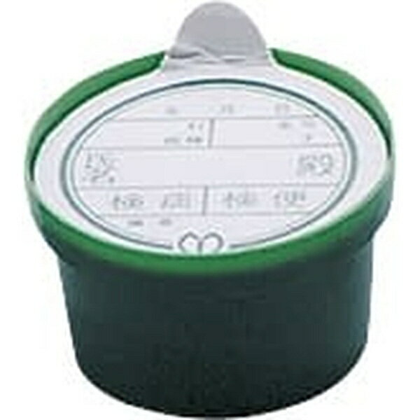 エムアイケミカル 検便・検痰容器 ケンタン 紙（フタ押込式） 100コ入 緑