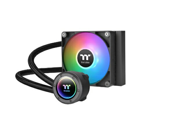 THERMALTAKE｜サーマルテイク 水冷CPUクーラー 120mmファン LGA1700/1200/1156/1155/1151/1150 AM5/AM4/AM3 /AM3/AM2 /AM2 TH120 ARGB Sync V2 ブラック CL-W360-PL12SW-A