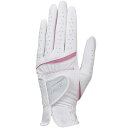 ダンロップ ゼクシオ|DUNLOP XXIO 【レディース 左手着用(右利き用)】ゴルフグローブ(18cm/ホワイトピンク)GGG-X022W【返品交換不可】