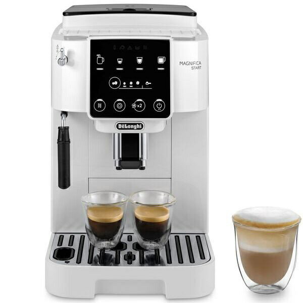 デロンギ｜Delonghi マグニフィカ スタート 全自動コーヒーマシン ホワイト ECAM22020W 全自動 /ミル付き