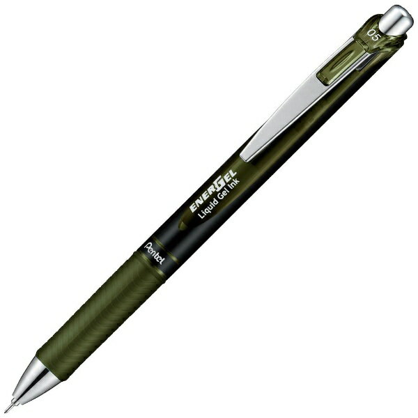 ぺんてる｜Pentel ENERGEL(エナージェル) ボールペン  オリーブブラック BLN75A2-KA