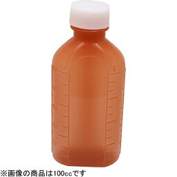 エムアイケミカル 投薬瓶PPB 茶（未滅菌） 200cc（100本入） キャップ：白