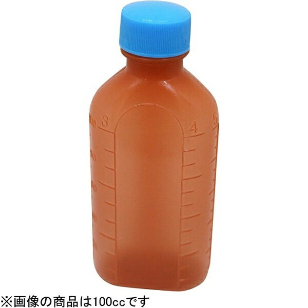 エムアイケミカル 投薬瓶PPB 茶（未滅菌） 200cc（100本入） キャップ：青
