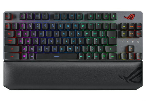 ASUS｜エイスース ゲーミングキーボード＋リストレスト ROG Strix Scope RX TKL Wireless Deluxe(赤軸) X807 STRIX SCOPE RX TKL WL D/RD/JP 有線 ワイヤレス /Bluetooth USB